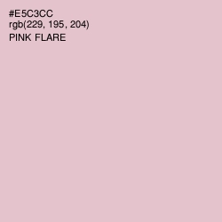 #E5C3CC - Pink Flare Color Image